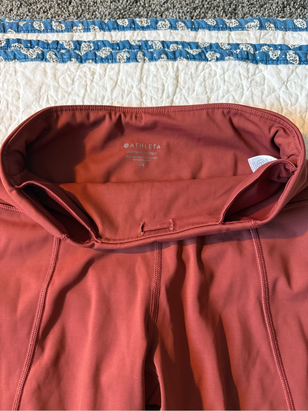 Athleta High-Rise Leggings in Deep Rust - Picture 6 of 8